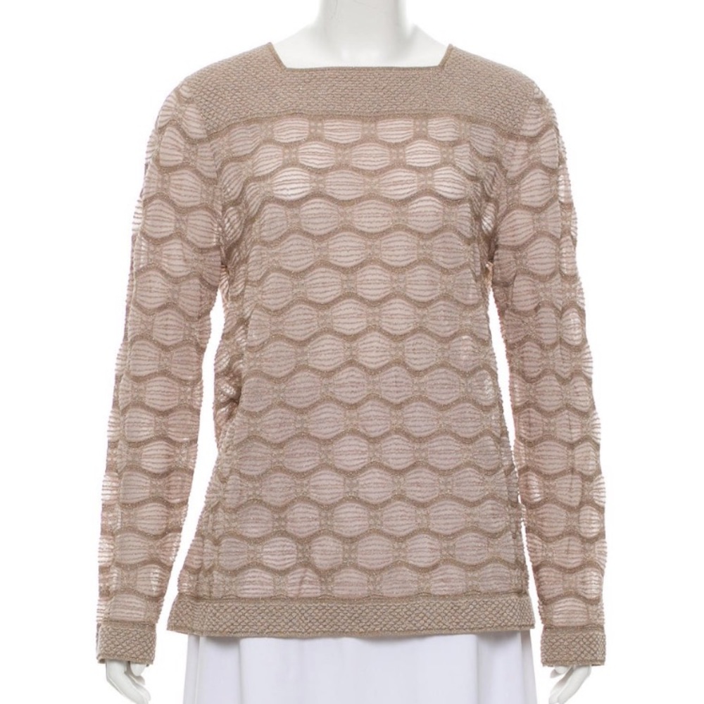 Classic Missoni with subtle gold/ tan sheen